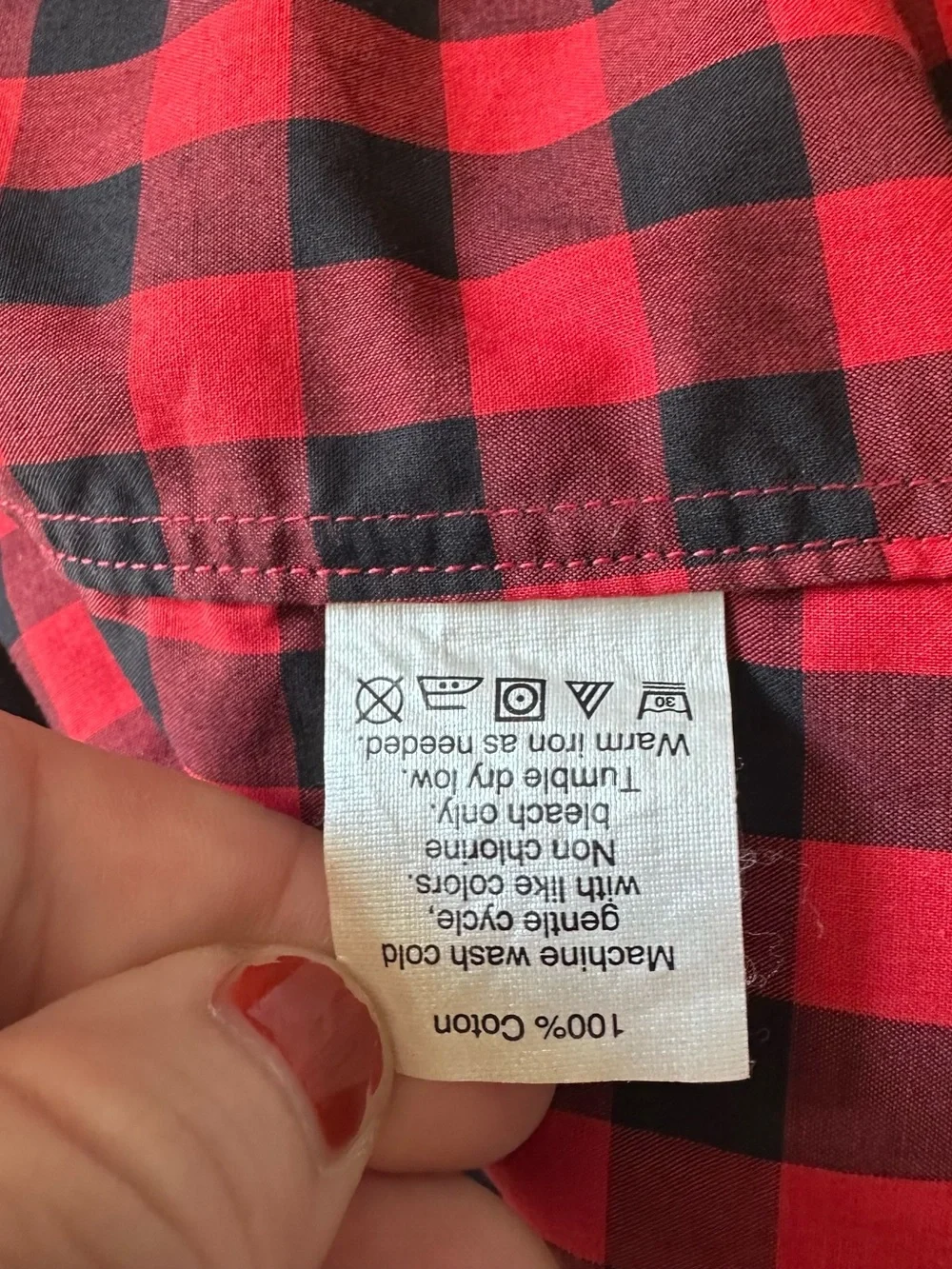 Thomas Mason Archive J Crew Red Buffalo Check 100% Cotton Buttoned Slim Shirt